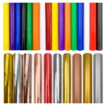 Matte Metallic Adhesive Vinyl Sheets – Permanent Craft Vinyl for DIY, Home & Holiday Decorations