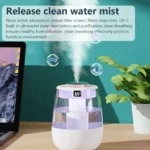 1.3L Double Spray Air Humidifier – Cool Mist Aroma Diffuser & Essential Oil Purifier for Home & Office - Image 3