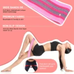 Fabric Resistance Bands Set – Glute, Thigh & Hip Workout Loops for Fitness & Yoga - Image 3