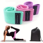 Fabric Resistance Bands Set – Glute, Thigh & Hip Workout Loops for Fitness & Yoga