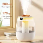 1.3L Double Spray Air Humidifier – Cool Mist Aroma Diffuser & Essential Oil Purifier for Home & Office - Image 4