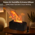 Mini Flame Air Aroma Humidifier – Essential Oil Diffuser with LED Light for Home & Office - Image 2