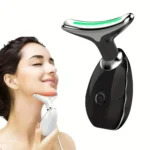 7-Color LED Neck & Face Massager – Vibrating Beauty Device with USB Rechargeable Design - Image 2