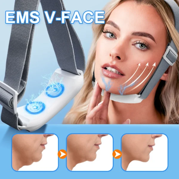 EMS Face Lifting Massager – Microcurrent V-Face Device for Firming, Anti-Wrinkle & Double Chin Removal