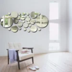 26PCS 3D Acrylic Mirror Wall Stickers Set - Image 5