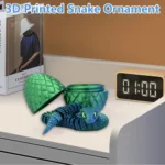 3D Printed Flexible Snake Ornament – Realistic Movable Snake Toy & Home Decoration Accessory - Image 3