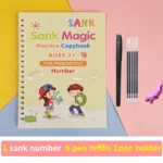 Reusable Magic Copybook Set for Kids – Montessori Writing & Drawing Practice Book - Image 10
